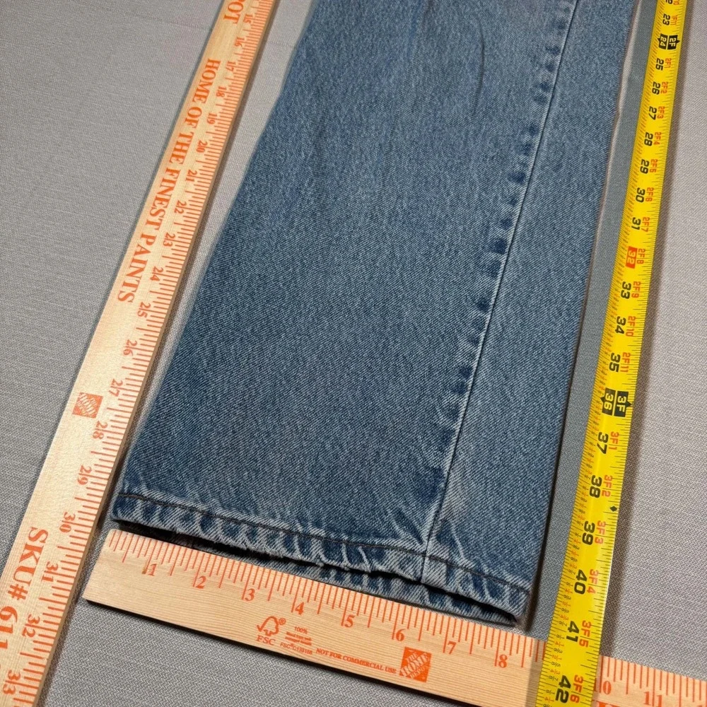 Faded Glory Medium Wash Straight Leg Jeans 34x32‎ Vintage 00s y2k Blue Denim